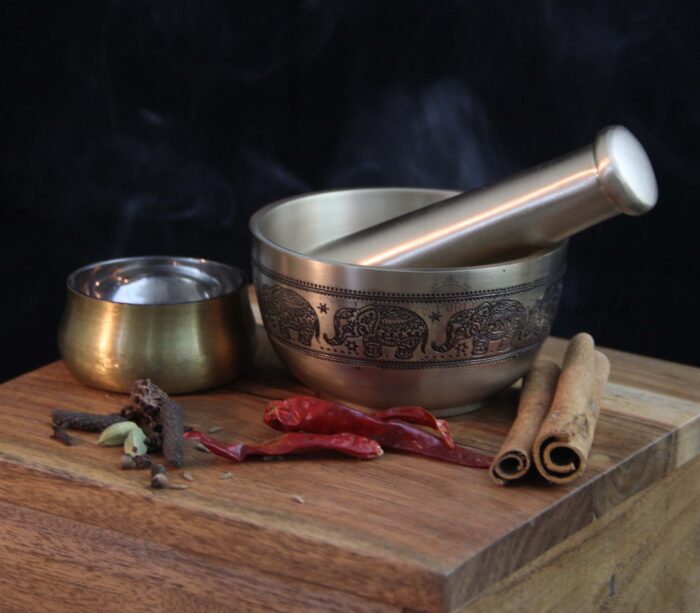 Brass Mortar & Pestle/Okhli