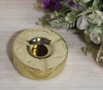 Pure Brass Round Ashtray - Glossy Finish