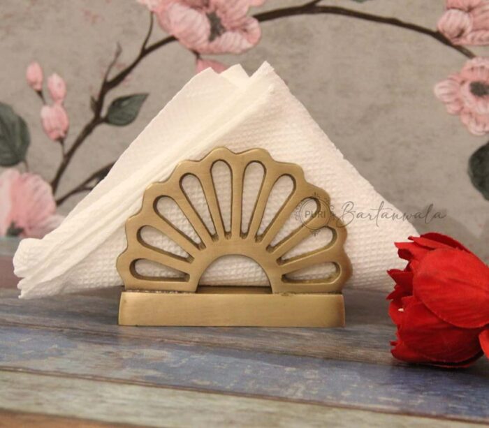 Brass Oriental Napkin Holder