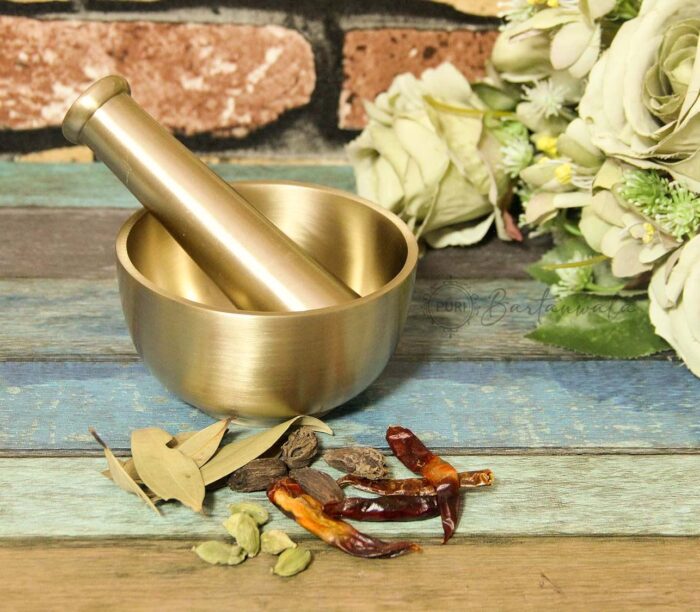 Brass Mortar & Pestle/Okhli