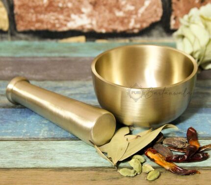 Brass Mortar & Pestle/Okhli