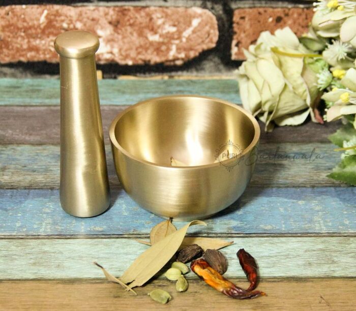 Brass Mortar & Pestle/Okhli