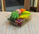 Metal Wire Basket for Fruit/Bread/Linen - Gold Plated