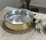 Brass/Pital Lagan For Cooking 12 Inch With Lid And Tin/ Kalai