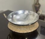 Brass/Pital Kadai For Cooking 10 Inch With Tin