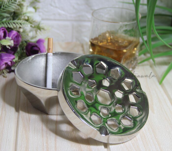 Aluminum Diamond Cigar/Cigarette Ashtray