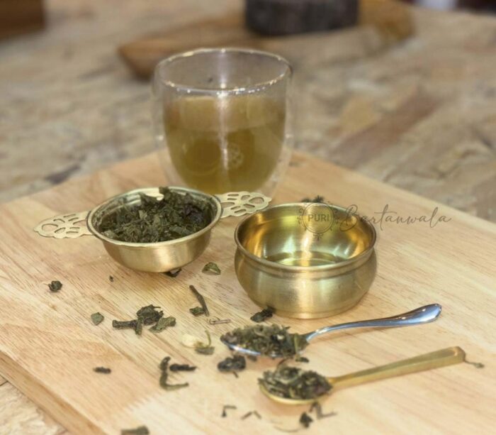 Brass Traditional Indian Tea Strainer- Matt Finish