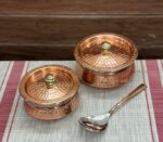 Copper/Stainless Steel Double Wall Biryani/Gravy Handi/Lagan