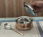 Copper/Stainless Steel Double Wall Biryani/Gravy Handi/Lagan