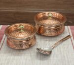 Copper/Stainless Steel Double Wall Biryani/Gravy Handi/Lagan