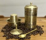 Brass Coffee Filter, Dabara Set and Coffee Spoon