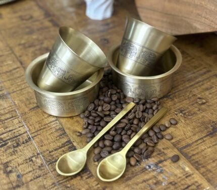 Brass Dabara Set and Coffee Spoon