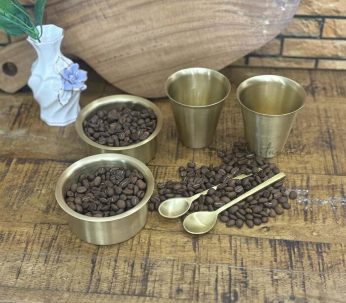 Brass Dabara Set and Coffee Spoon