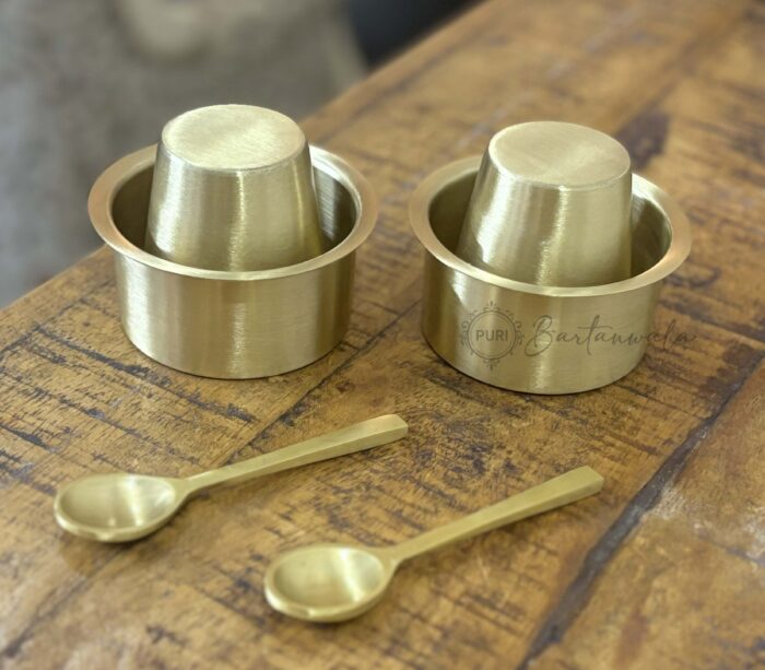 Brass Dabara Set and Coffee Spoon