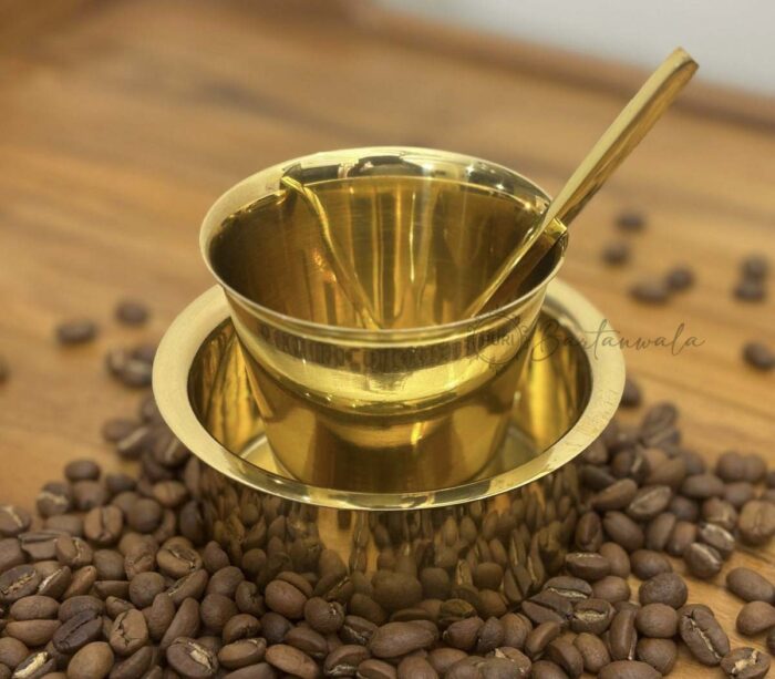 Brass Dabara Set and Coffee Spoon