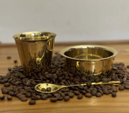 Brass Dabara Set and Coffee Spoon