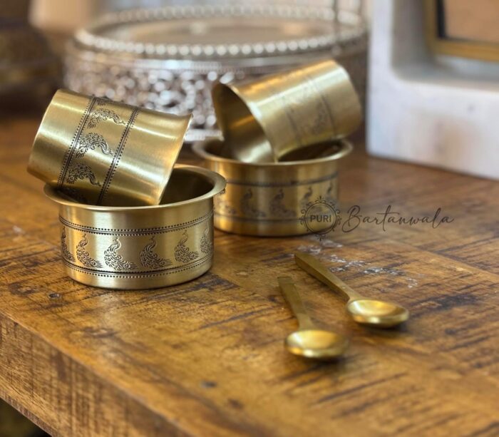 Brass Dabara Set and Coffee Spoon