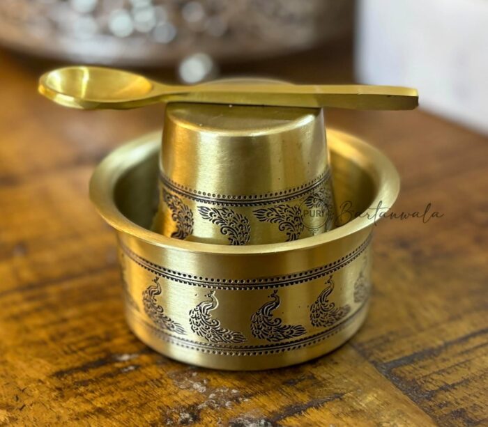 Brass Dabara Set and Coffee Spoon