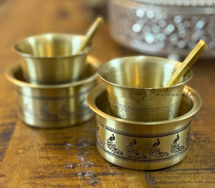 Brass Dabara Set and Coffee Spoon