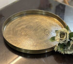 Brass / Pital Hammered Design Tray